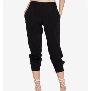RACHEL by Rachel Roy cropped black pants